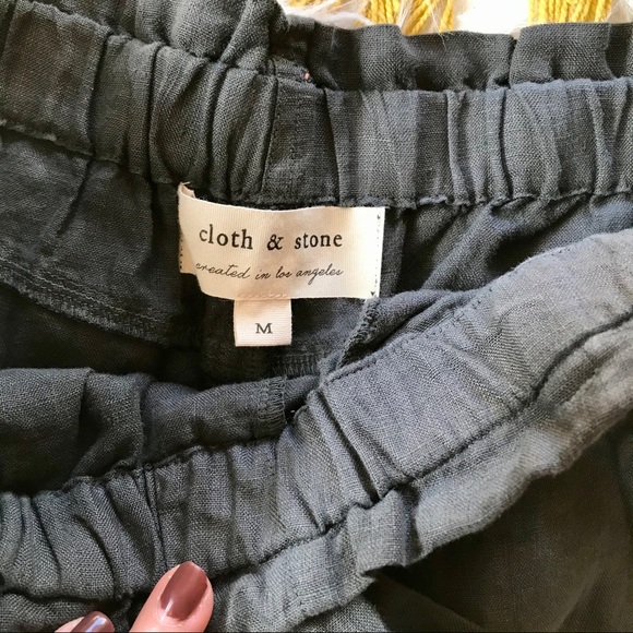 Anthro Cloth & Stone Namua Wide Leg Linen Pants - Picture 12 of 15